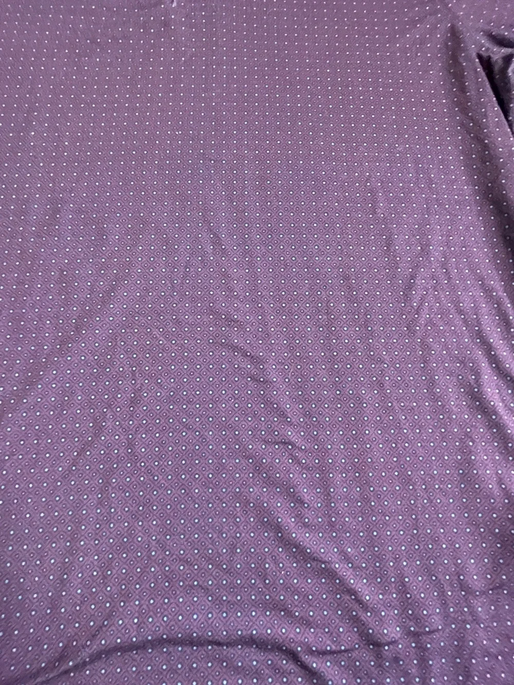 J. Crew Performance Men's Purple Polo  with Micro Dot Pattern L